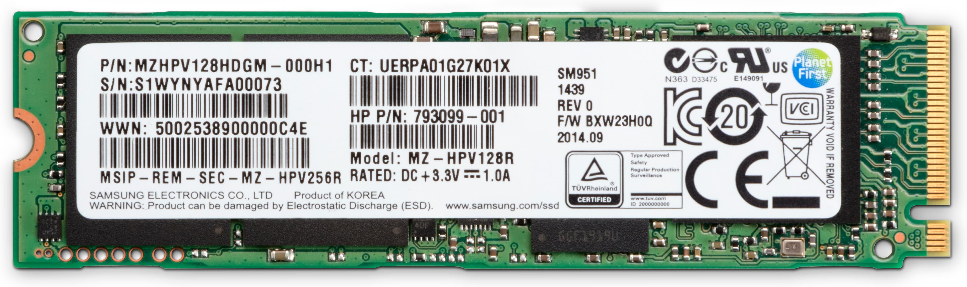 HP Z Turbo Drive G2 - 512 GB SSD - intern - M.2 - PCI Express 3.0 x4 (NVMe)