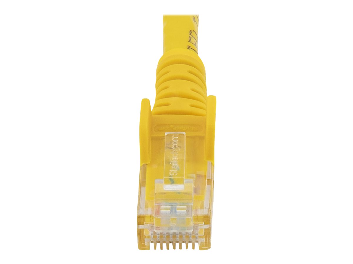 StarTech.com Startech 7m CAT6 Ethernet Cable, 10 Gigabit Snagless RJ45 650MHz 100W PoE Patch Cord, CAT 6 10GbE UTP Network Cable w/Strain Relief, Yellow, Wiring is UL Certified/TIA - Category 6 - 24AWG (N6PATC7MYL)