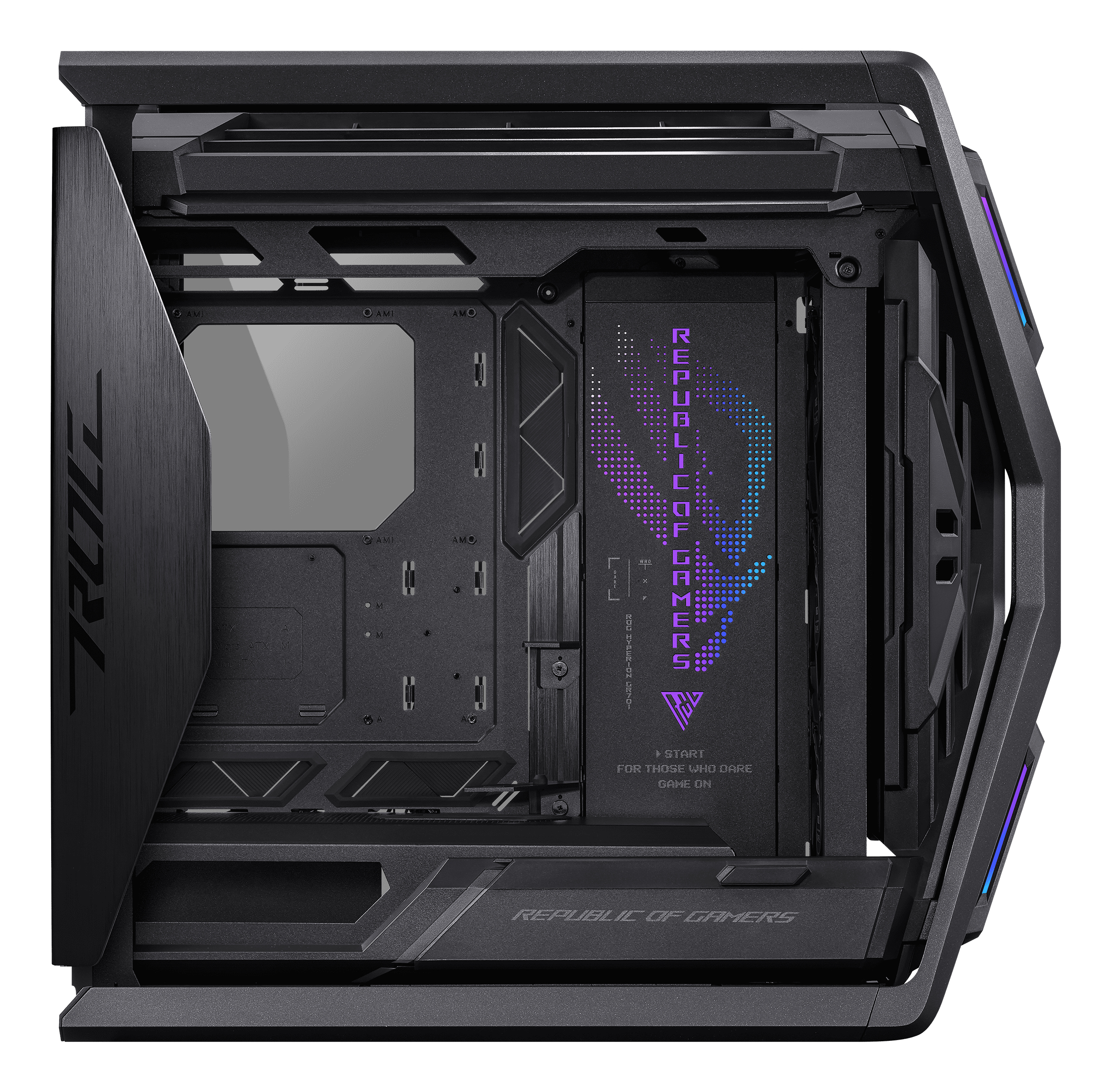 ASUS ROG Hyperion GR701 - BTF Edition - Tower - E-ATX - Seitenteil mit Fenster (gehärtetes Glas)