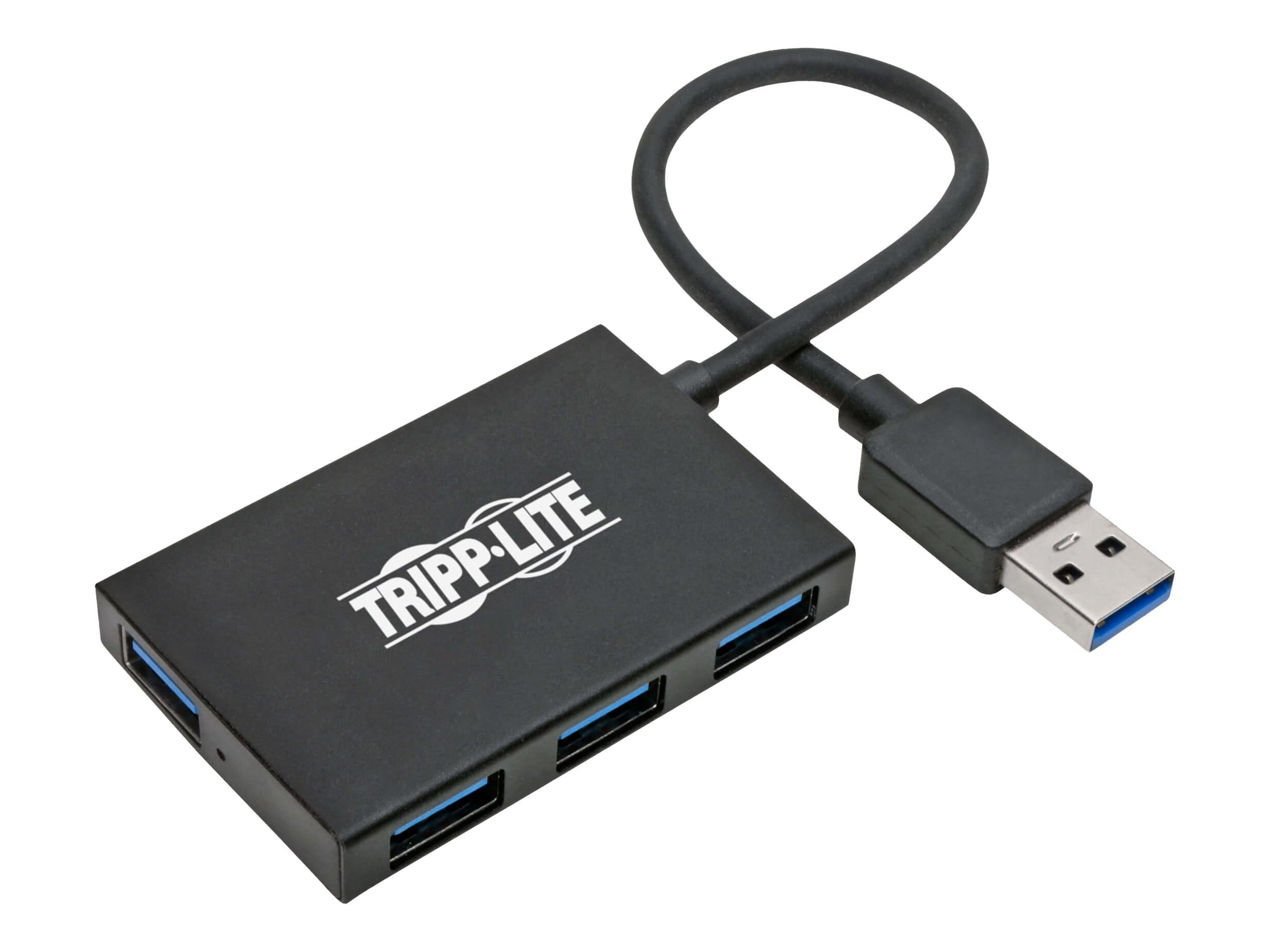 Tripp USB 3.0 Hub SuperSpeed Slim 4 USB-A Ports 5Gbps Compact Aluminum