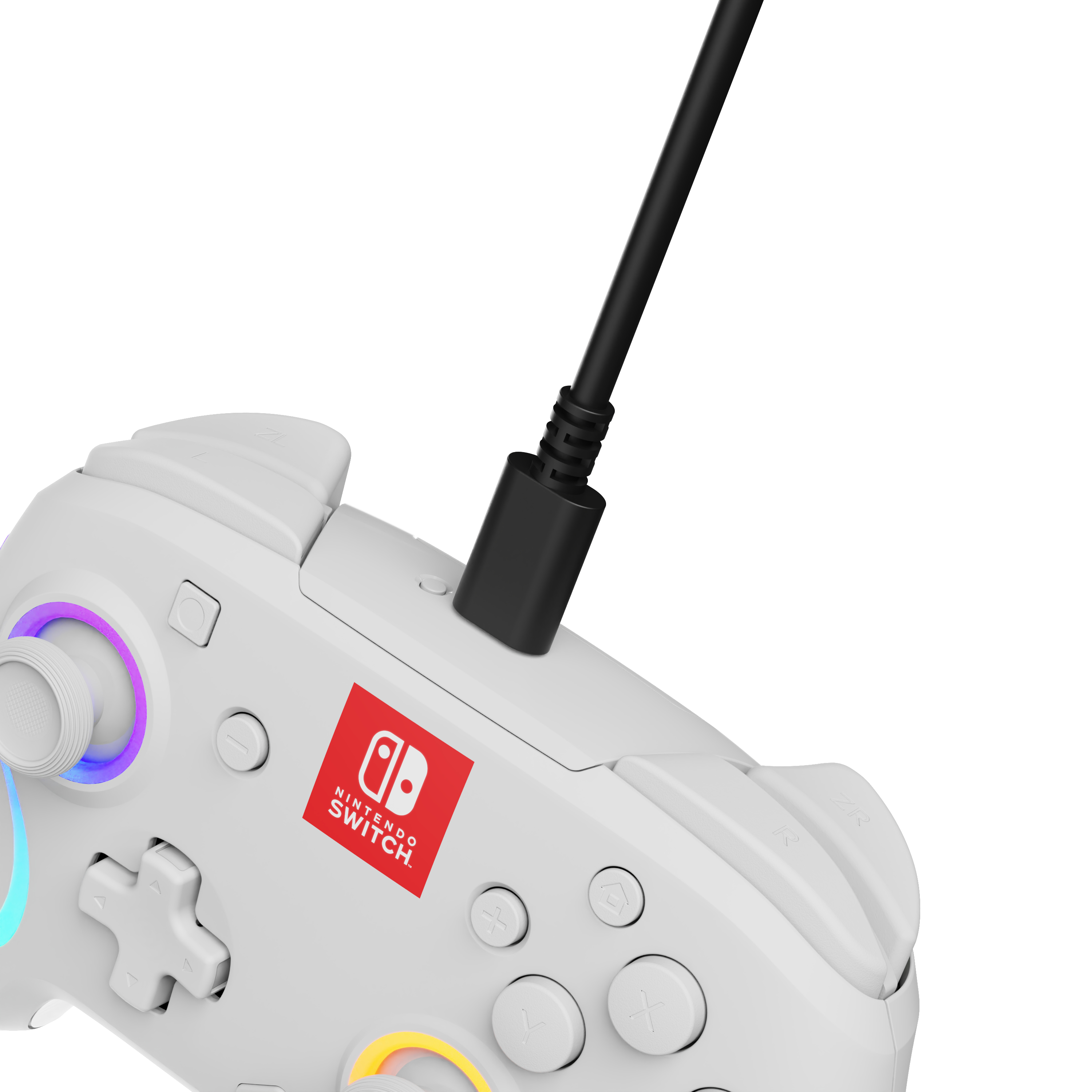 PDP Afterglow Wave, Gamepad, Nintendo Switch, Nintendo Switch OLED, D-Pad, Home button, Analog / Digital, Mehrfarbig, Kabellos