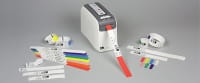 Zebra Z-Band Direct - Polypropylen (PP) - permanenter Acrylklebstoff - perforiert - 6 mil - Rot, Fühlmarke schwarz - 25.4 x 279.4 mm 1200 Stck. (6 Rolle(n)
