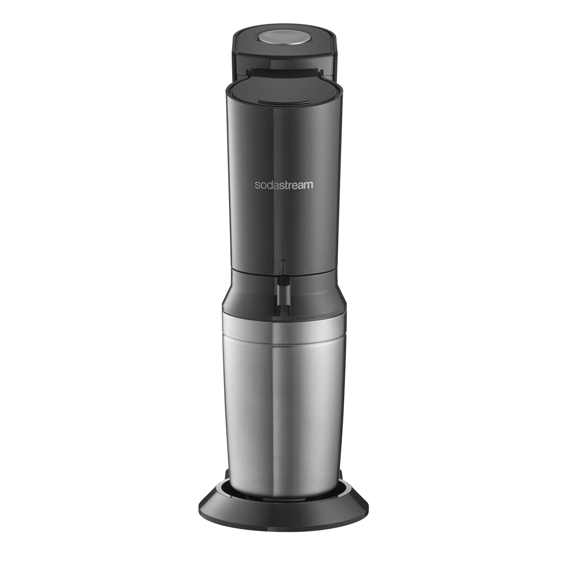 SodaStream Crystal, Kunststoff, Aluminium, Schwarz, Glas