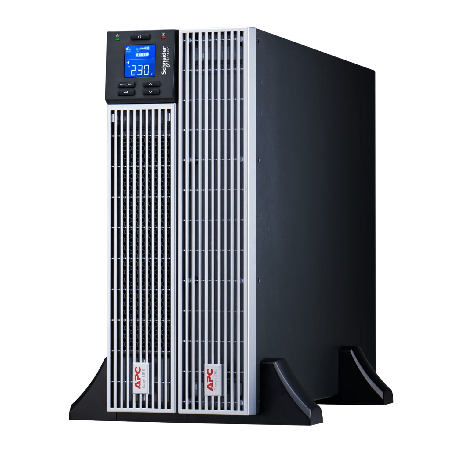 APC Easy UPS - USV (Rack - einbaufähig) - Wechselstrom 230 V - 2700 Watt - 3000 VA - Lithium-Ionen - USB, RS-232 - Ausgangsanschlüsse: 7 - 4U - 48.3 cm (19") - Online-USV