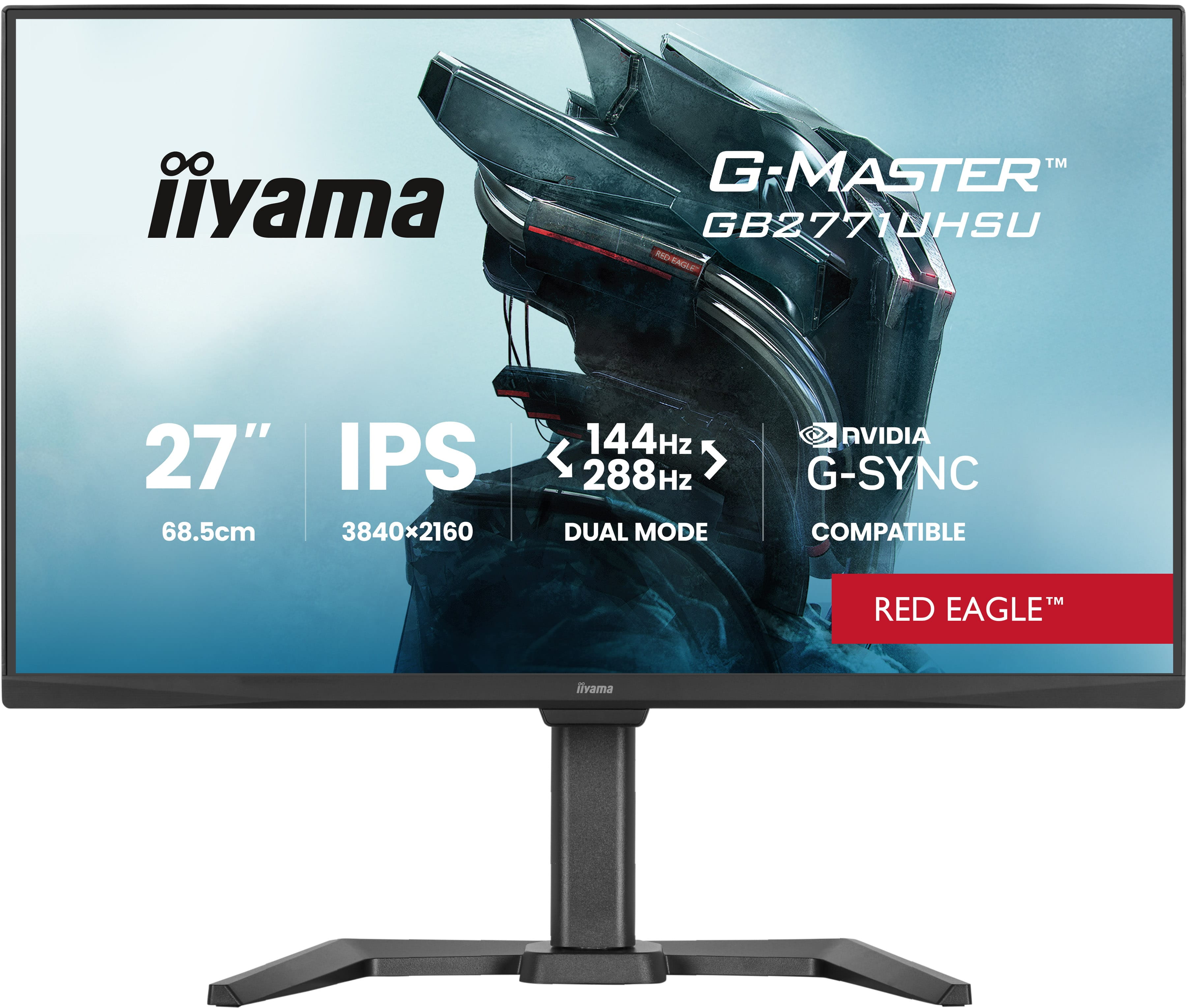 Iiyama G-MASTER Red Eagle GB2771UHSU-B1 - LED-Monitor - Gaming - 68.6 cm (27")