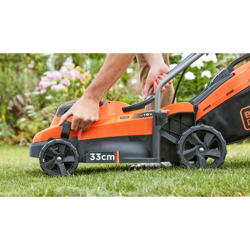 Black & Decker BCMW3318L2, Schieberasenmäher, 250 m², 33 cm, 2,5 cm, 6,5 cm, 35 l