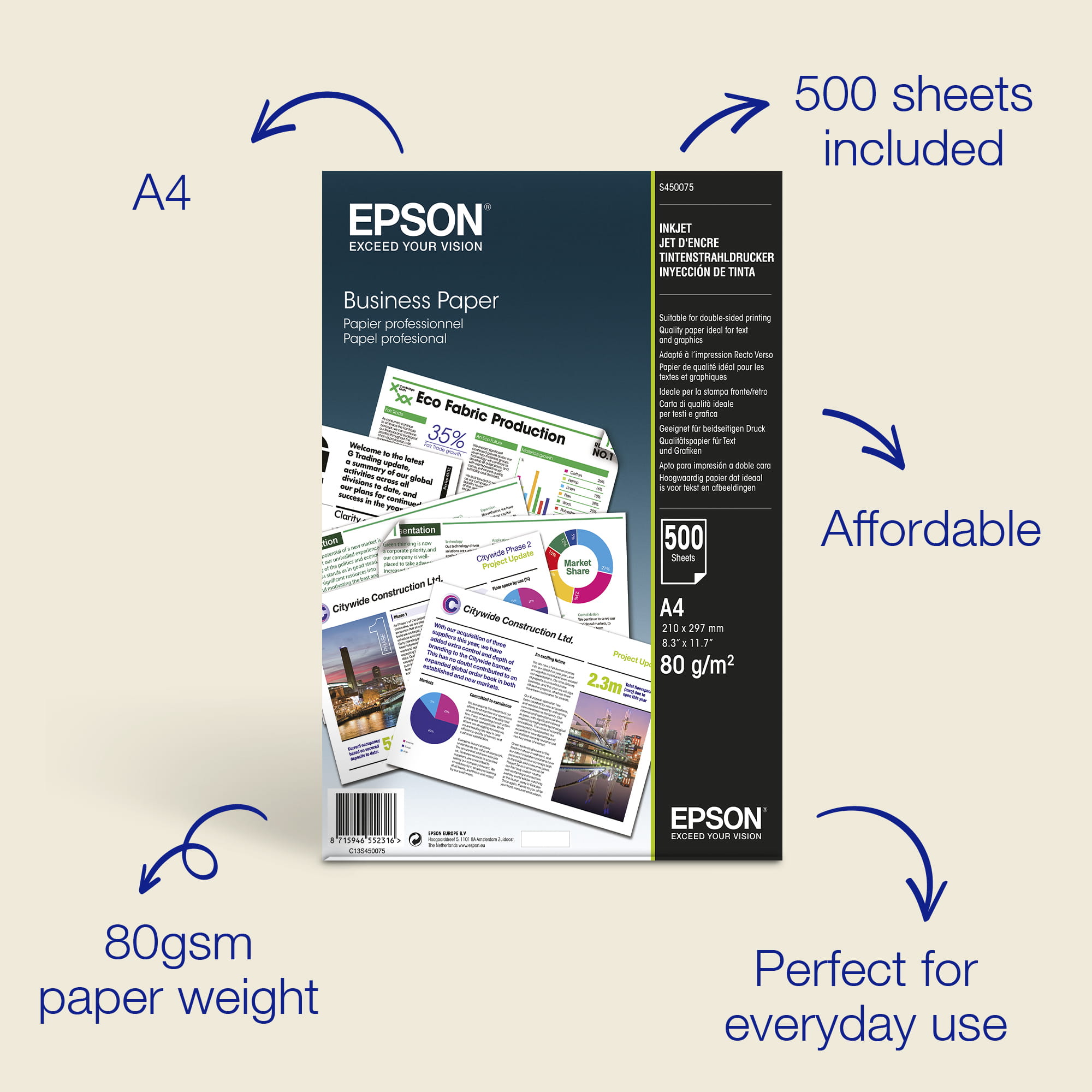 Epson Business Paper - A4 (210 x 297 mm) - 80