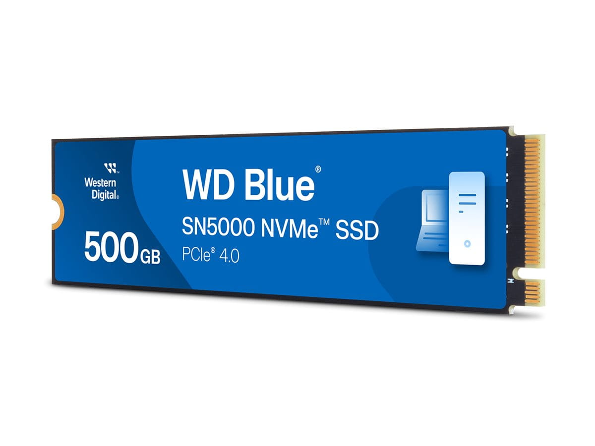 WD Blue SN5000 WDS500G4B0E-00CNZ0 - SSD - 500 GB - intern - M.2 2280 - PCIe 4.0 x4 (NVMe)