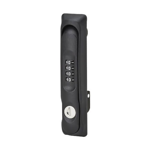 Eaton Tripp Lite Series SmartRack Locking Door Handles for Server Rack Front and Back Doors, 4-Digit Combination Lock, 2 Keys - Rack-Türgriff mit Kombinationsschloss - 4-digit combination - an Tür montierbar - Schwarz (Packung mit 2)