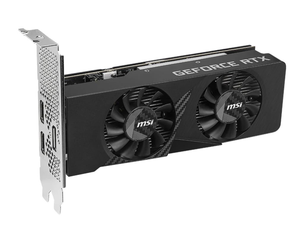 MSI GEFORCE RTX 3050 LP E 6G OC, GeForce RTX 3050, 6 GB, GDDR6, 96 Bit, 7680 x 4320 Pixel, PCI Express x8 4.0