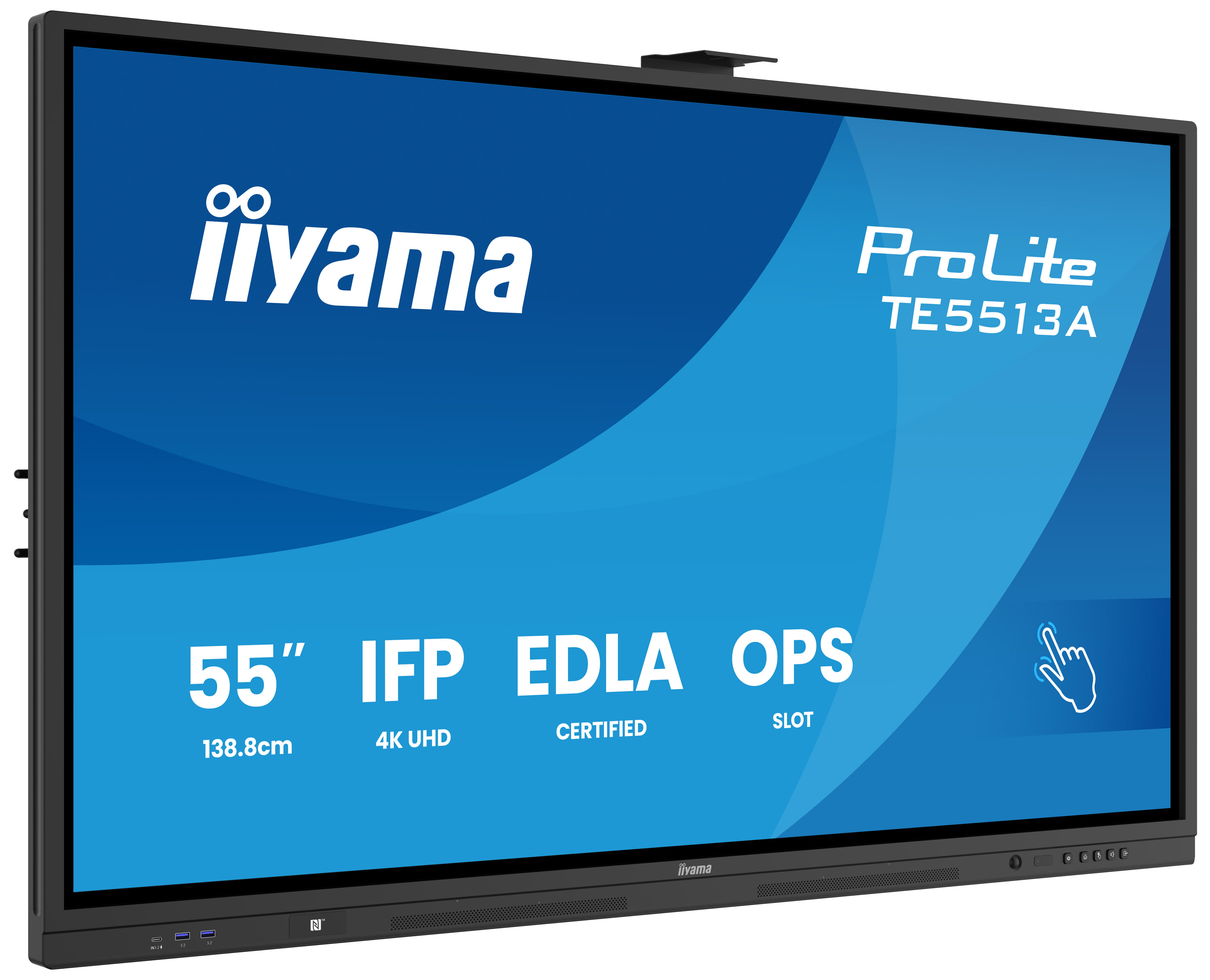 Iiyama ProLite TE5513A-B1AG - 140 cm (55") Diagonalklasse LCD-Display mit LED-Hintergrundbeleuchtung - interaktive Digital Signage - mit Touchscreen (Multi-Touch)