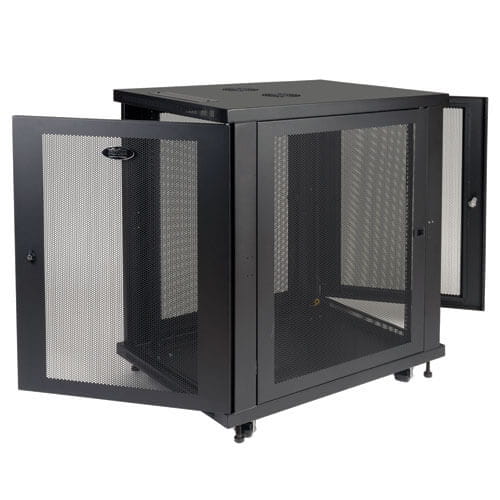 Tripp Eaton Tripp Lite Series 18U Rack Enclosure Server Cabinet 33" Deep w/ Doors & Sides - Schrank Netzwerkschrank - Schwarz - 18U - 48.3 cm (19")