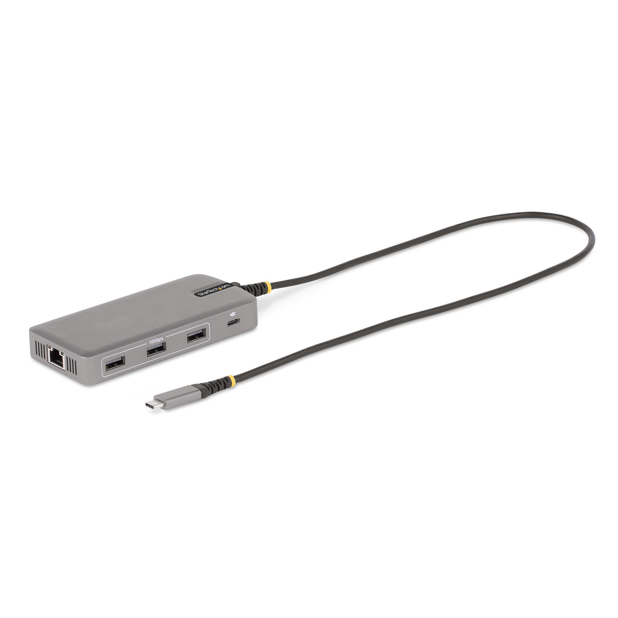 StarTech.com USB-C Triple-Monitor Multiport Adapter, Dual 4K 60Hz + 4k 30Hz HDMI & DisplayPort, 3-Port USB 10Gbps Hub, 100W Power Delivery Pass-Through, GbE, 2ft Cable, Mini Dock - Travel Laptop Docking Station (117B-USBC-MULTIPORT)