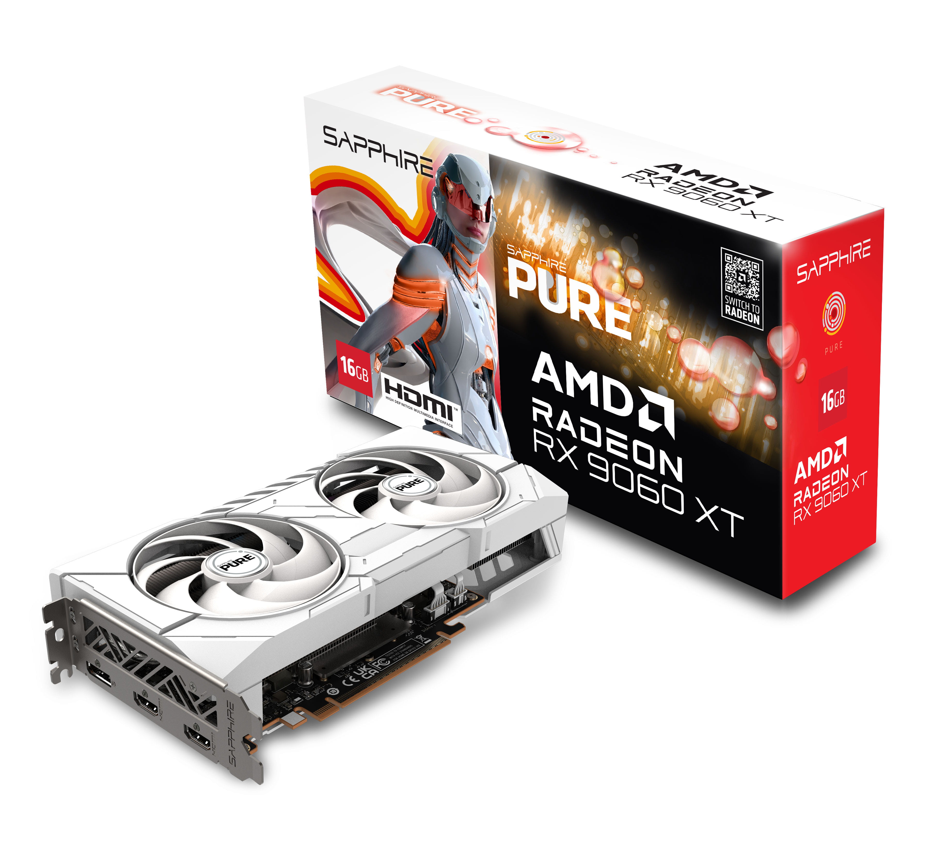 Sapphire Pure RX 9060 XT - Grafikkarte - Radeon