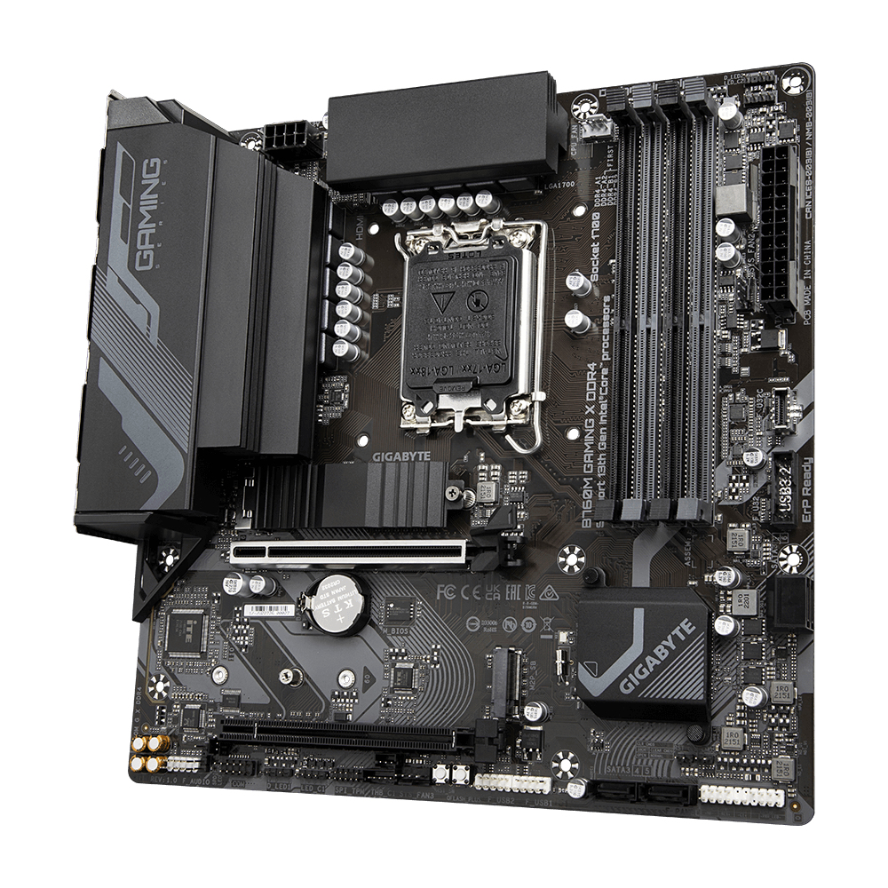 Gigabyte B760M GAMING X DDR4 - 1.0 - Motherboard - micro ATX - LGA1700-Sockel - B760 Chipsatz - USB-C 3.2 Gen2, USB 3.2 Gen 1 - 2.5 Gigabit LAN - Onboard-Grafik (CPU erforderlich)