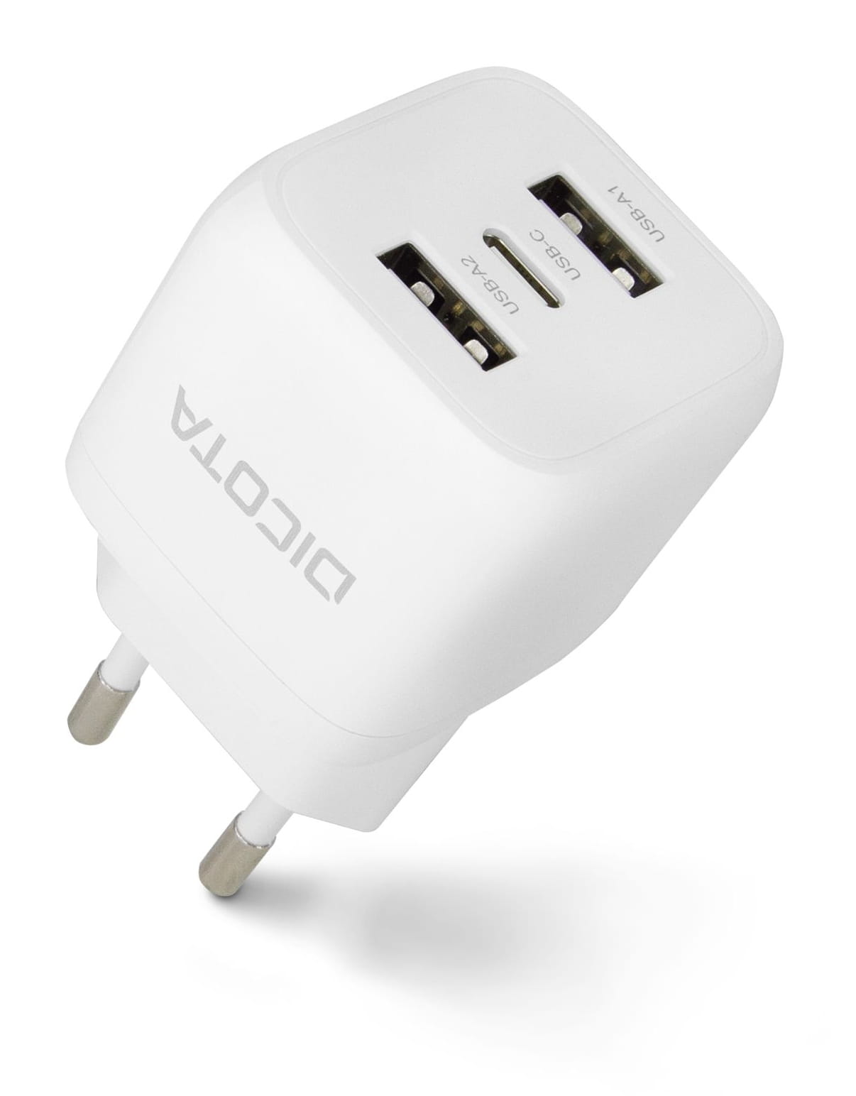 Dicota Netzteil - kompakt, Laptop - 32 Watt - 3 A - 3 Ausgabeanschlussstellen (24 pin USB-C, 2 x USB)