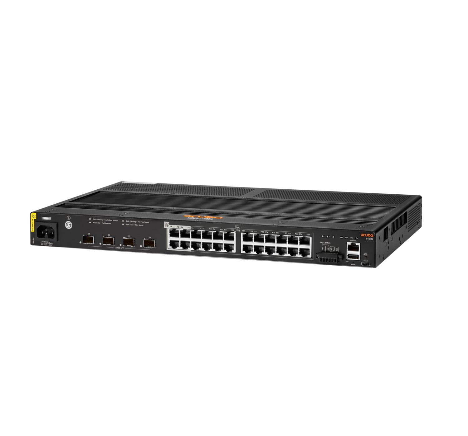 HPE Aruba Networking 4100i - Switch - 20 x 10/100/1000 (PoE Class 4)