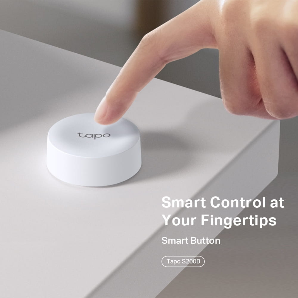 TP-LINK Tapo S200B, Kabellos, Weiß, Wand, 868, 922 MHz, Drinnen, Android, iOS