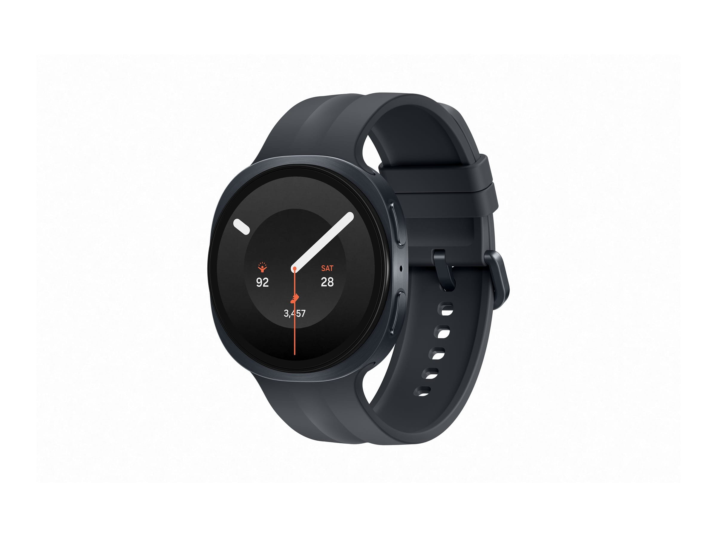 Samsung Galaxy Watch9 - 44 mm - Carbon-Schwarz - intelligente Uhr mit Sportband - schwarz - Bandgröße: M/L - Anzeige 3.73 cm (1.47")