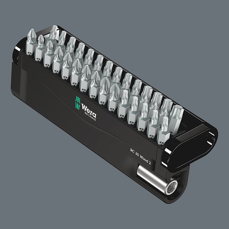 Wera 2 SB, 30 Stück(e), PH 2, PZ 1, PZ 2, PZ 3, TX10, TX15, TX20, TX25, TX30, TX40, 274 g, Box