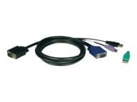 Tripp Eaton Tripp Lite Series 6ft USB / PS2 Cable Kit for KVM Switches B040 / B042 Series KVMs 6' - Tastatur- / Video- / Maus- (KVM-)