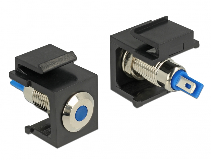 Delock LED - Keystone Jack - Schwarz