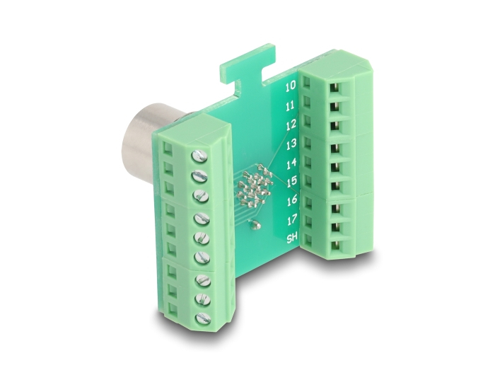 Delock Netzwerkadapter - 17 pin M12 (W) zu
