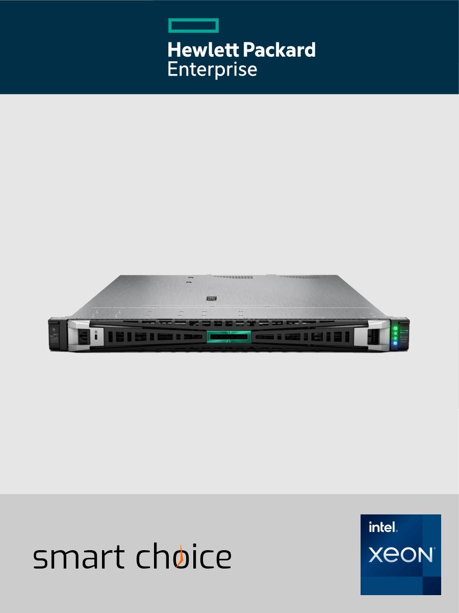 HPE ProLiant DL320 Gen11 - Server - Rack-Montage - 1U - zweiweg - 1 x Xeon Gold 6530 / 2.1 GHz - RAM 128 GB - SATA/SAS/PCI Express - Hot-Swap 6.4 cm (2.5") (Smart Choice)