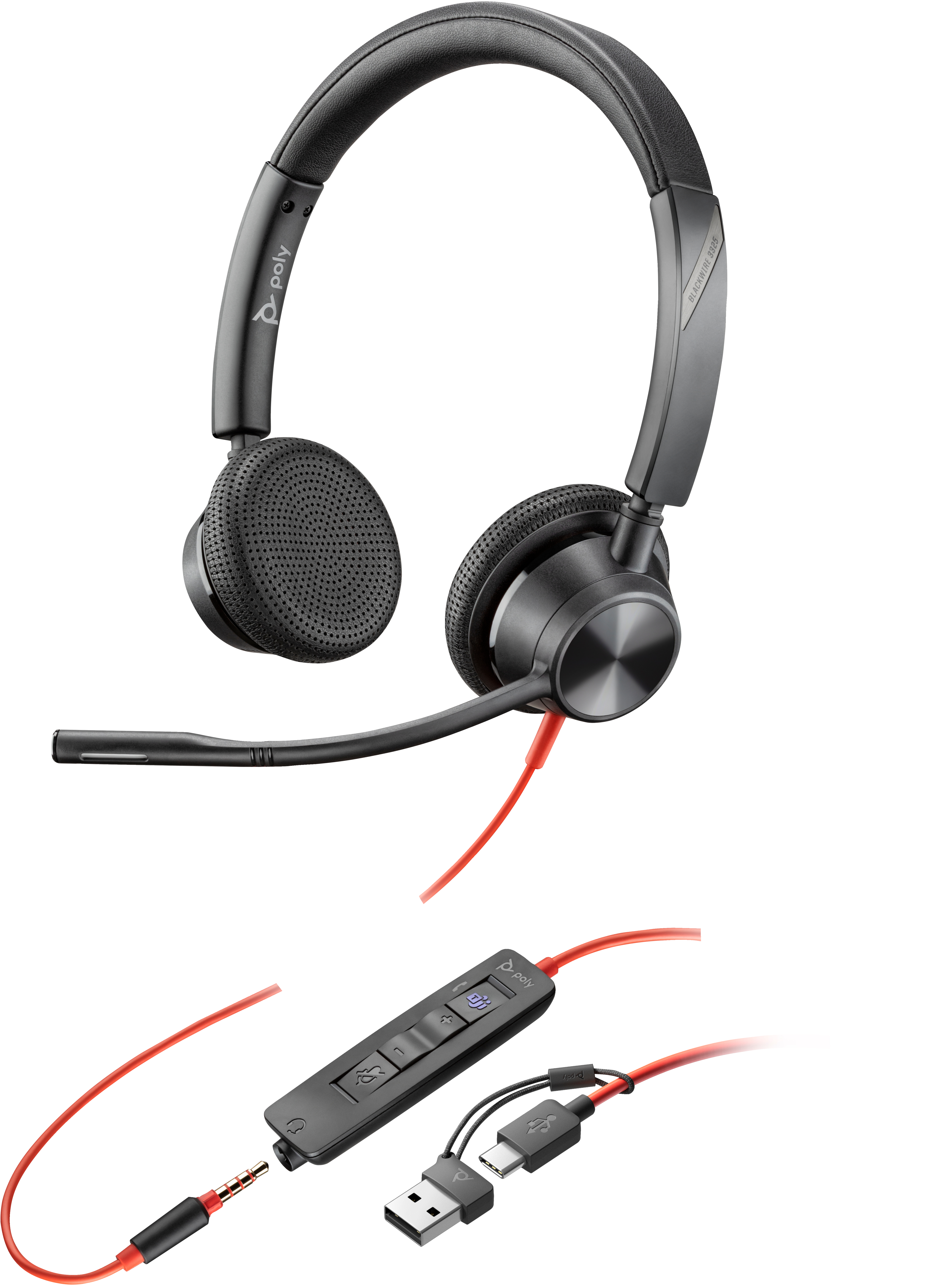 Poly Blackwire 3325 - Blackwire 3300 series - Headset