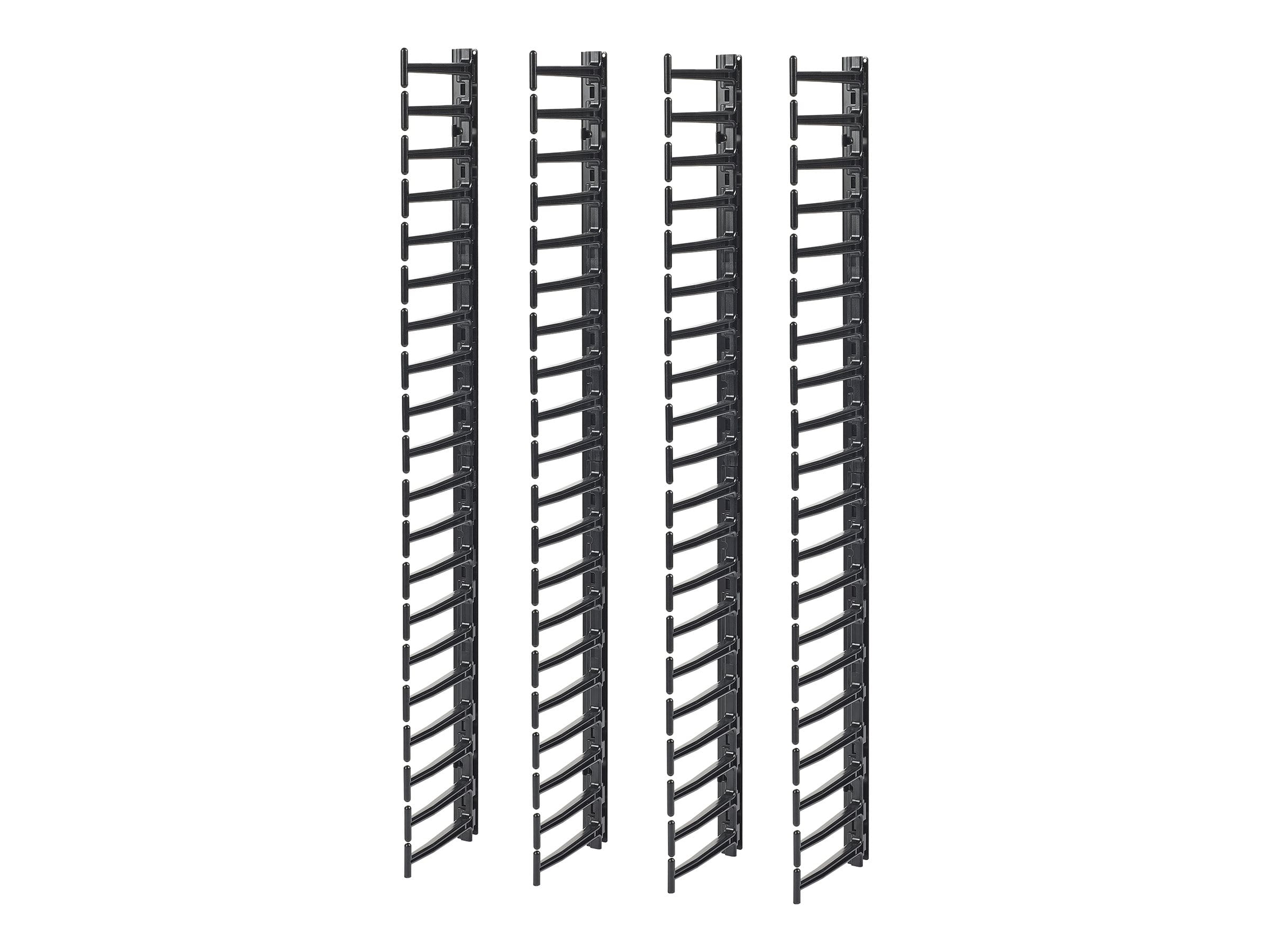 APC Rack - Kabelführungssatz - Schwarz - 20U - TAA-konform (Packung mit 4)