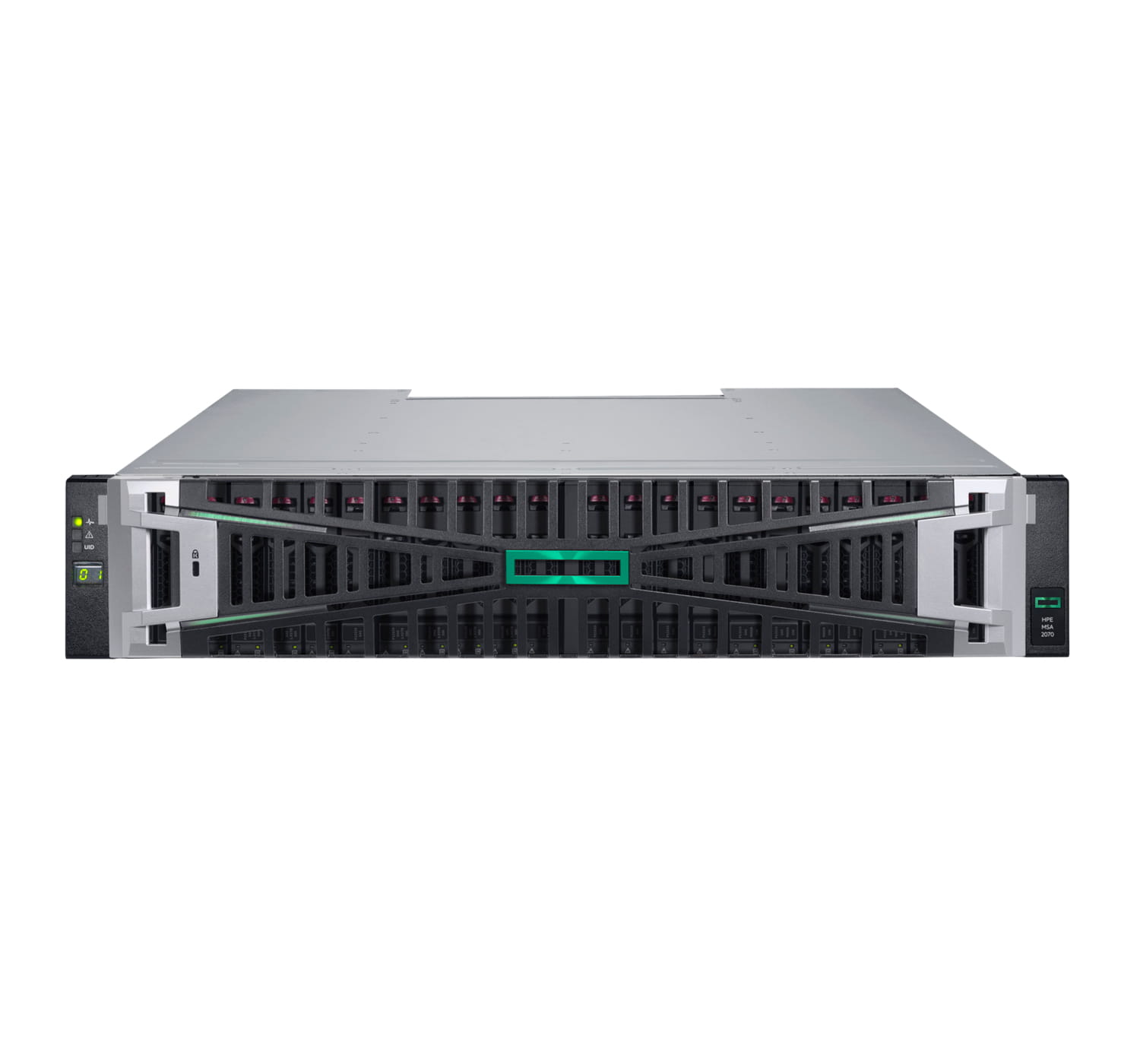 HPE Modular Smart Array 2072 10/25GbE iSCSI SFF Storage - 7th Generation - hybrider Serienspeicher - 3.84 TB - 24 Schächte (SAS-3)
