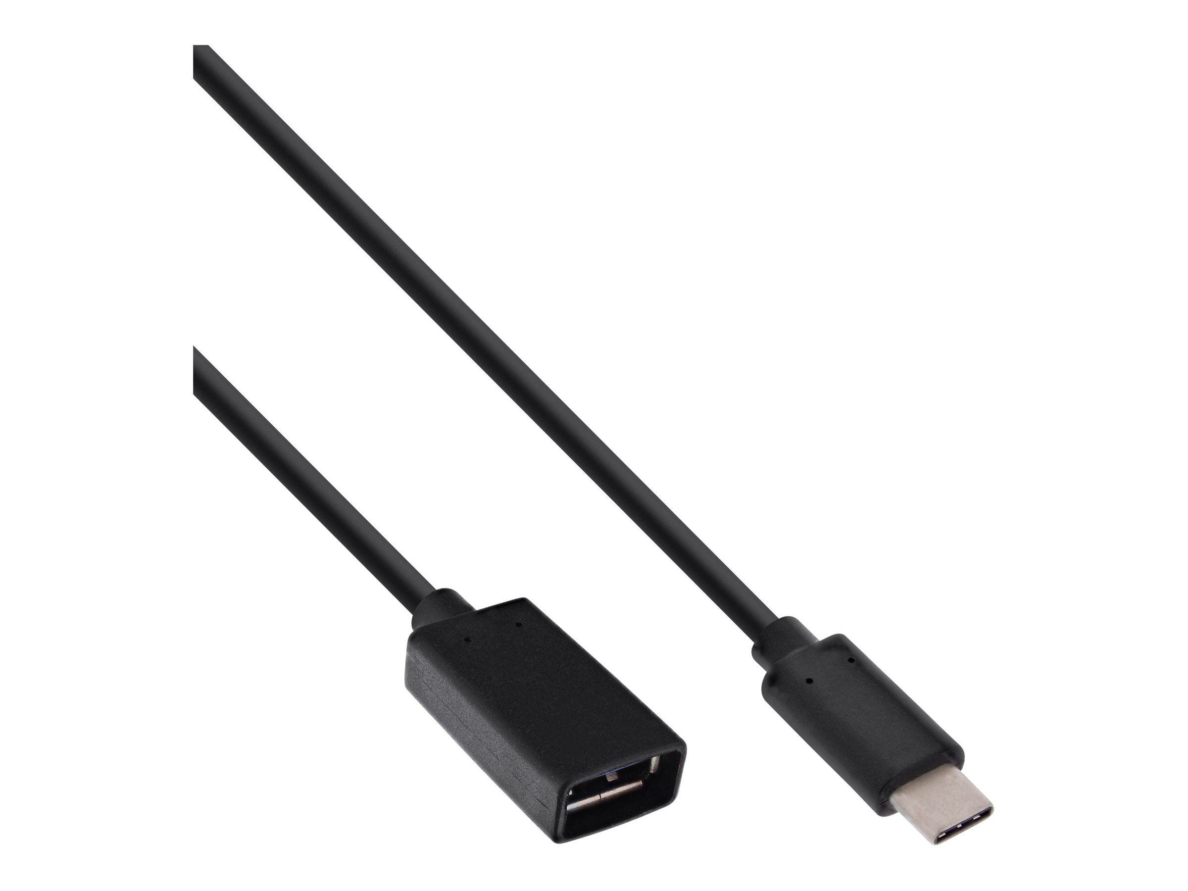 InLine USB 3.2 Gen.1x2 Adapterkabel - USB-C Stecker an A Buchse - 0,15m