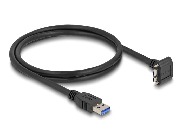 Delock USB-Kabel - USB Typ A (M) nach unten abgewinkelt zu Micro-USB Type B (M)