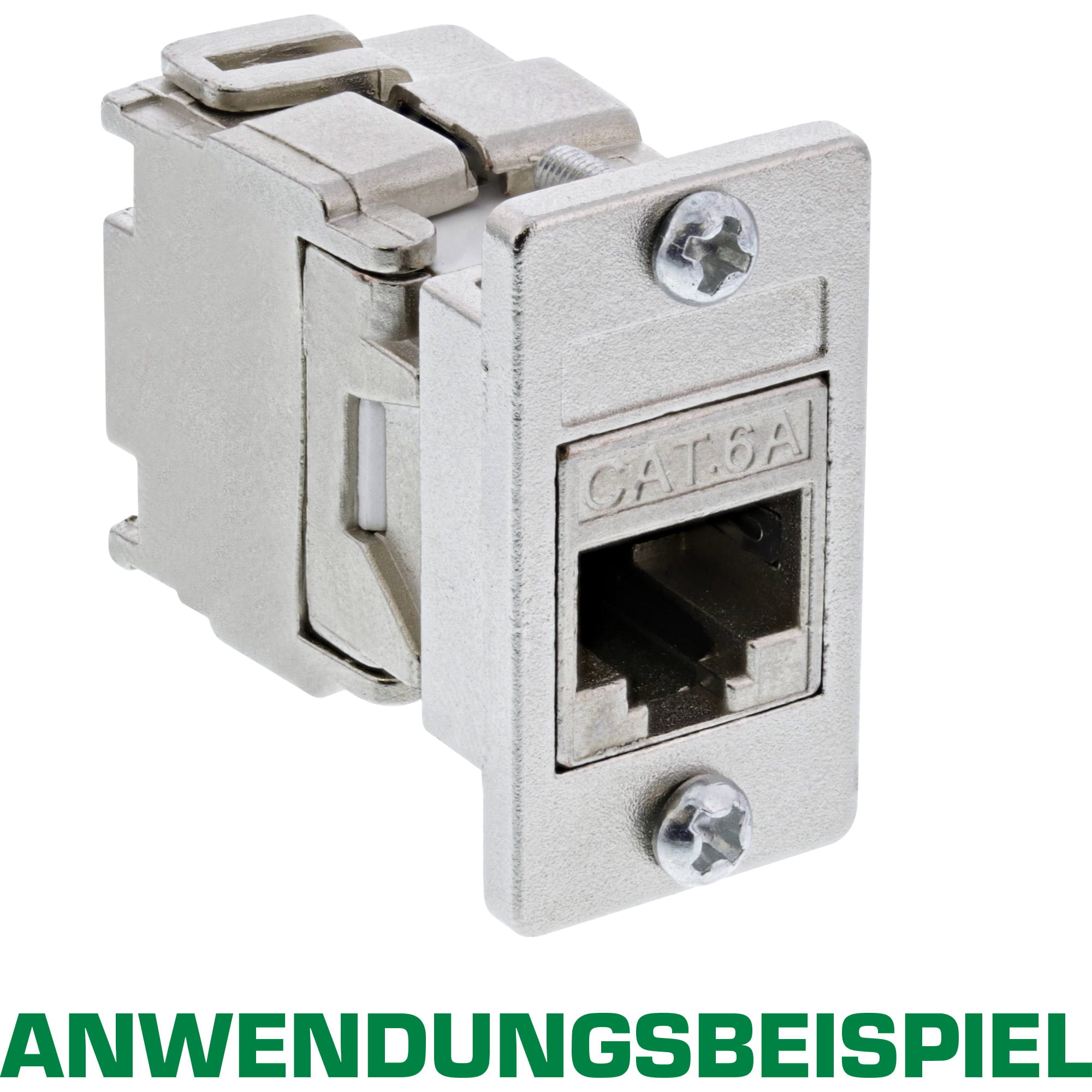 InLine Keystone SNAP-In Modulhalter - 1-fach - Metall - für flache Oberflächen