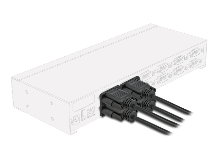 Delock Kabel seriell - DB-9 (W) zu DB-9 (W)
