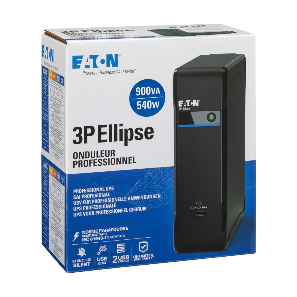 Eaton 3P Ellipse 900 USB FR - USV - Wechselstrom