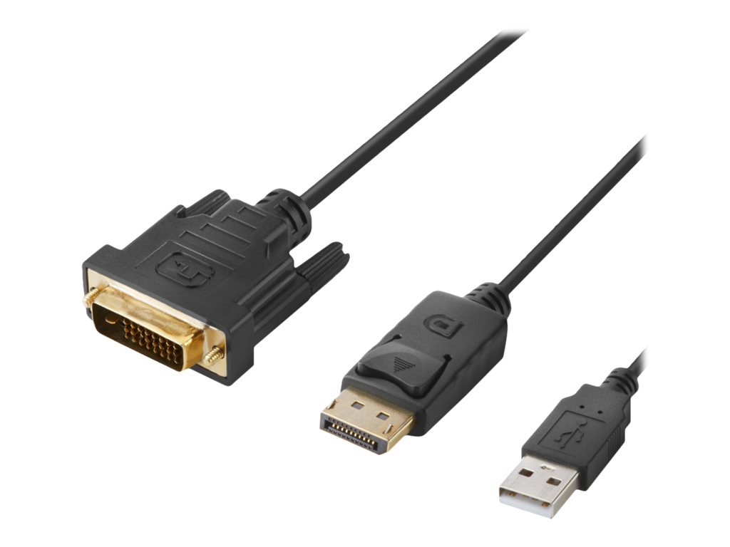 Belkin Secure Modular DVI and DP Dual Head Host Cable - Video- / USB-Kabel - TAA-konform - USB, DVI, DisplayPort (M)
