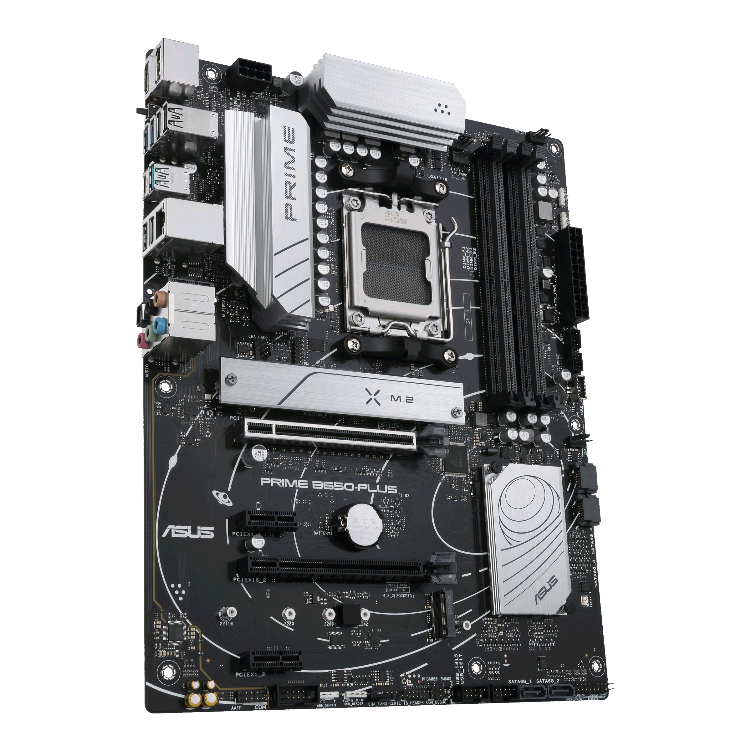 ASUS Prime B650-Plus - Motherboard - ATX - Socket AM5 - AMD B650 Chipsatz - USB-C 3.2 Gen2, USB 3.2 Gen 2, USB 3.2 Gen 1, USB-C 3.2 Gen 1 - 2.5 Gigabit LAN - Onboard-Grafik (CPU erforderlich)