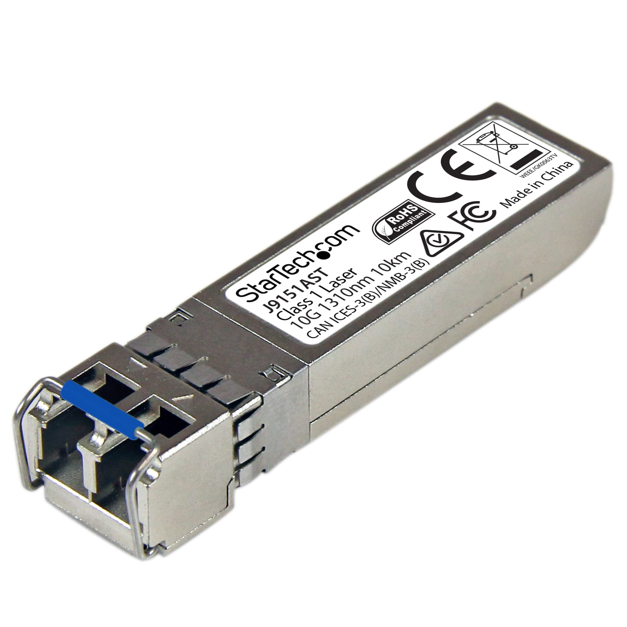 StarTech.com 10 Gigabit LWL SFP+ Transceiver Modul - HP J9151A kompatibel - SM LC mit DDM - 10km - 10GBase-LR - SFP+-Transceiver-Modul (gleichwertig mit: HP J9151A)
