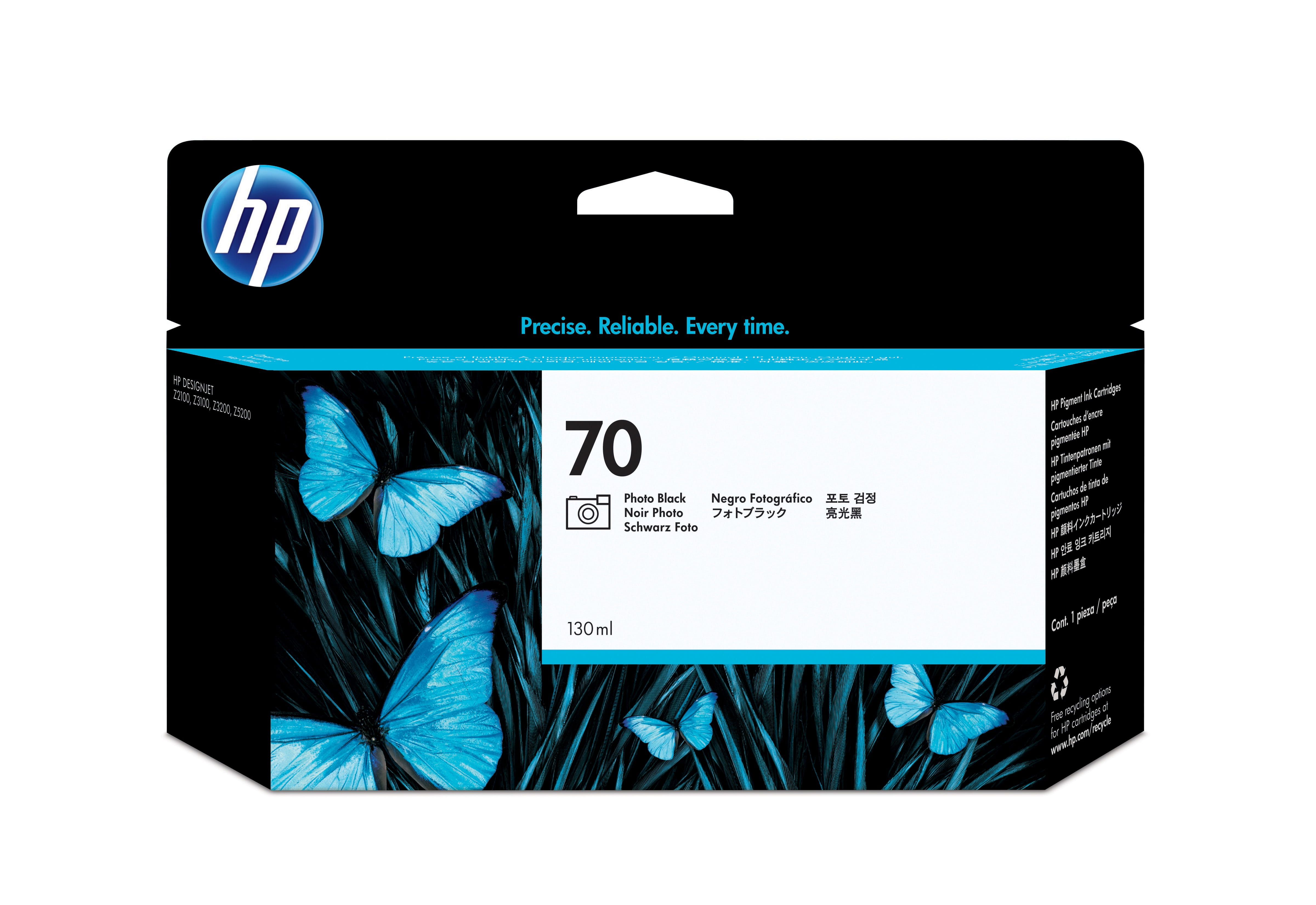 HP 70 - 130 ml - Photo schwarz - original - DesignJet