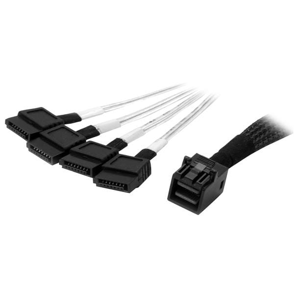StarTech.com Internes Mini-SAS auf SATA Kabel - SFF-8643 zu 4x SATA - 1m - SATA- / SAS-Kabel - 4x Mini SAS HD (SFF-8643)