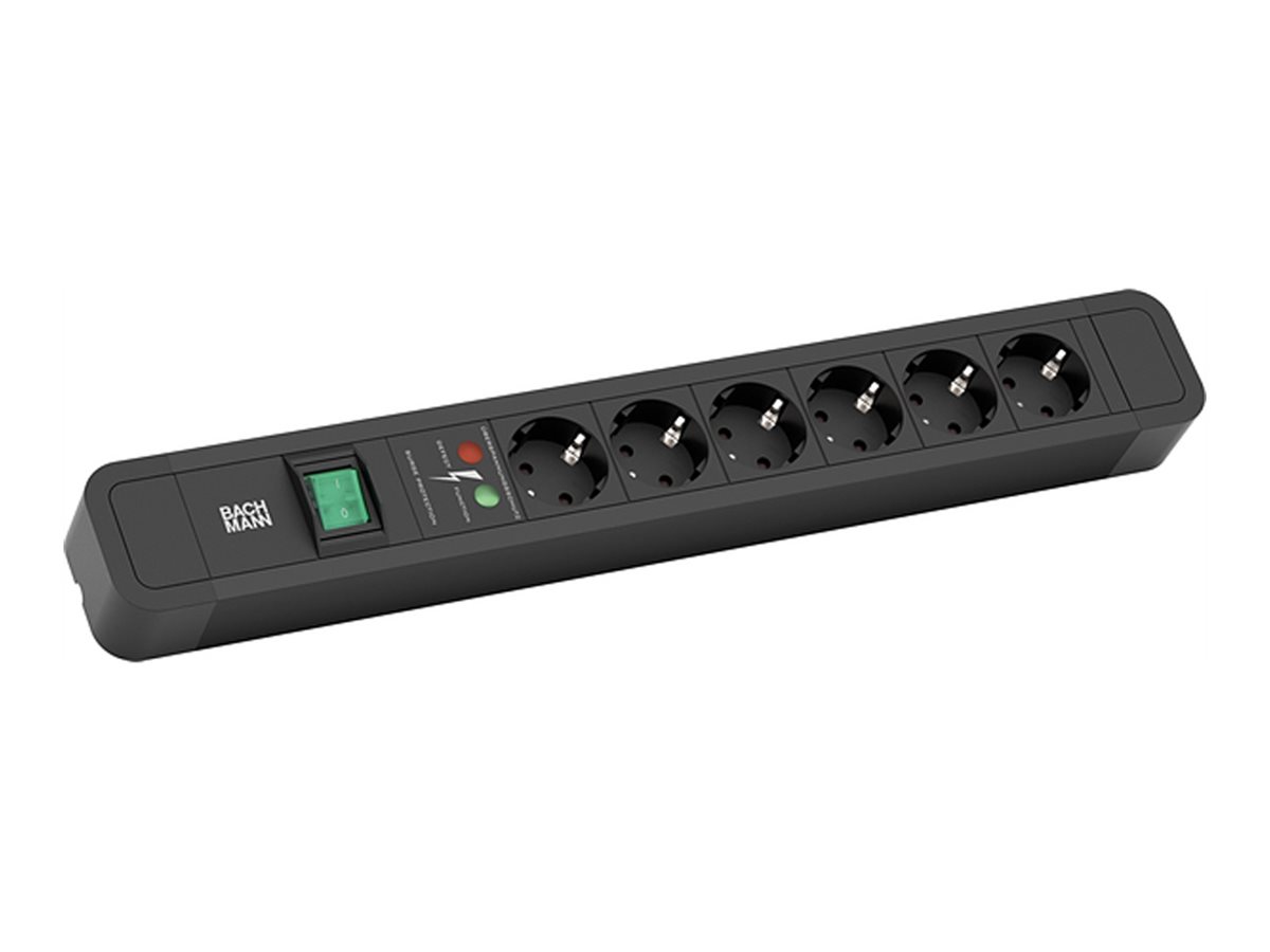 Bachmann PRIMO 2 - Steckdosenleiste - Wechselstrom 250 V - Eingabe, Eingang power CEE 7/7 - Ausgangsanschlüsse: 6 (power CEE 7/3)