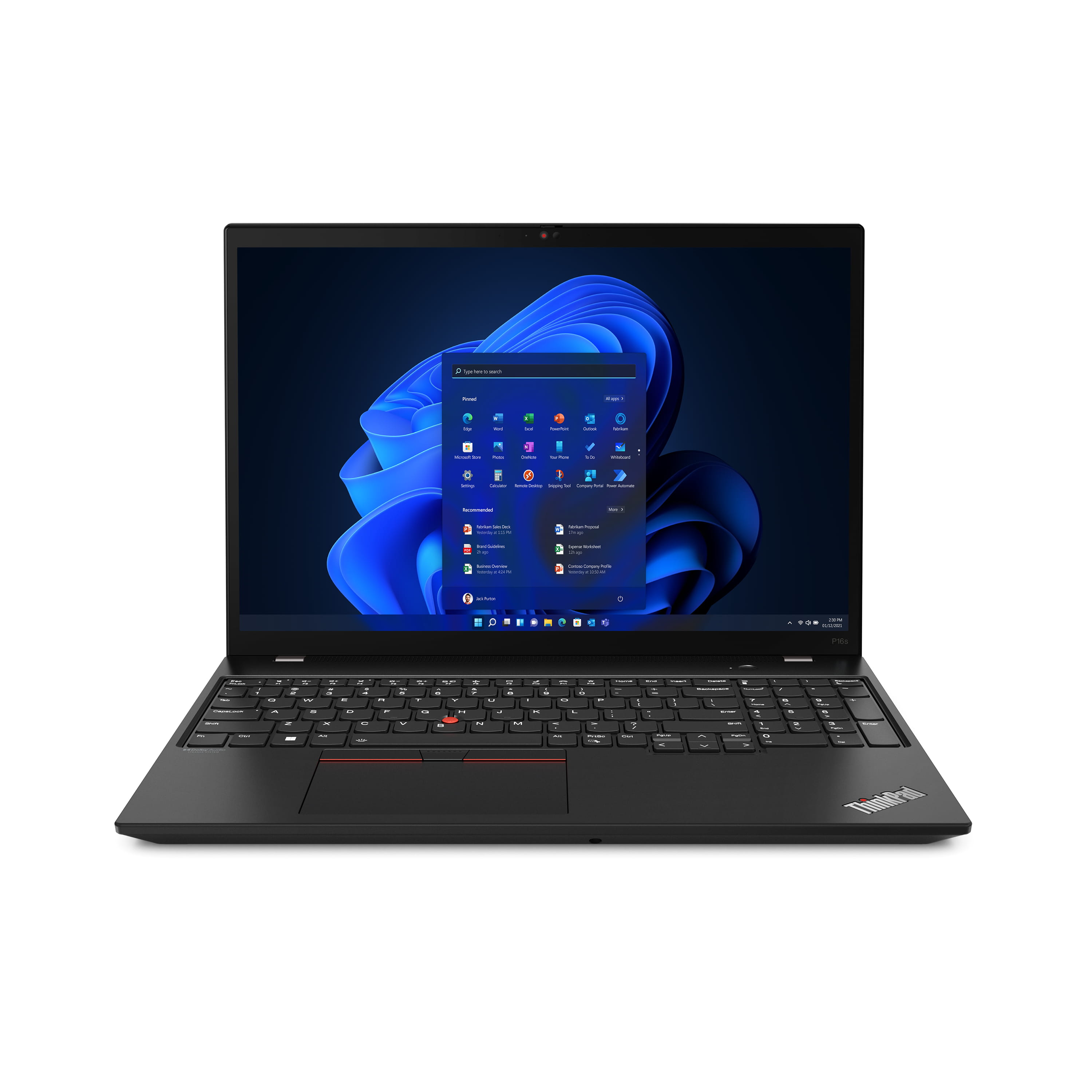 Lenovo ThinkPad P16s Gen 2 21HK Intel Core i7 1370P / 1.9 GHz - vPro Enterprise - Win 11 Pro - RTX A500 - 32 GB RAM - 1 TB SSD NVMe, Performance - 40.6 cm (16")