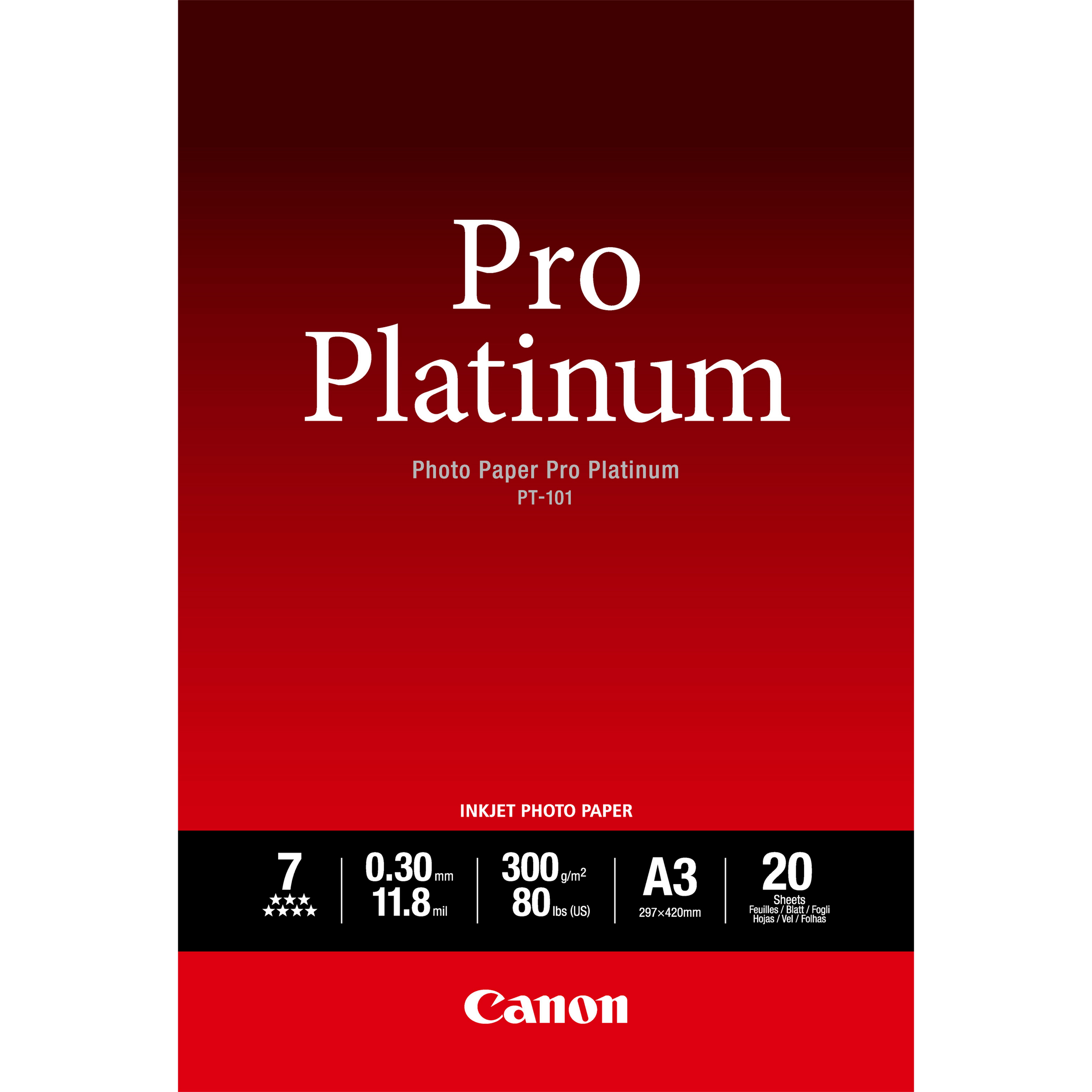 Canon Photo Paper Pro Platinum - A3 (297 x 420