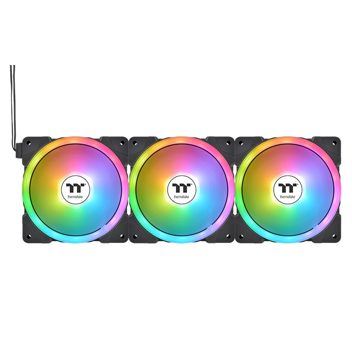 Thermaltake SWAFAN EX14 ARGB - Premium Edition - Gehäuselüfter - 140 mm - Schwarz (Packung mit 3)