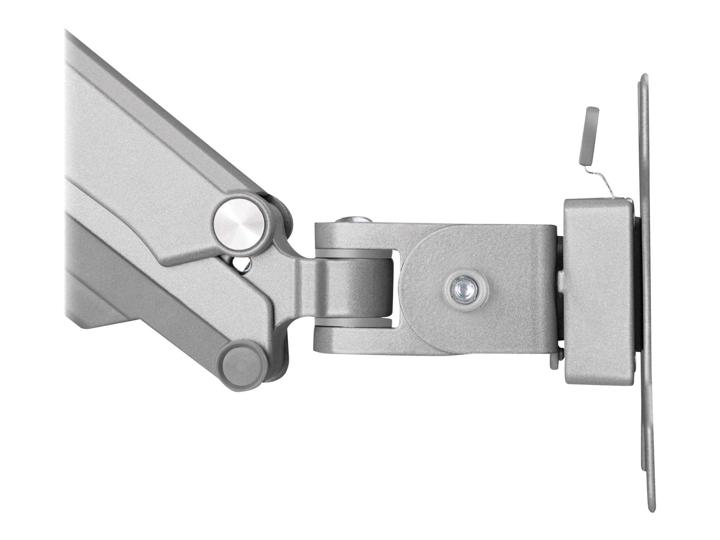 Tripp Eaton Tripp Lite Series Single-Display Flex-Arm Desktop Clamp for 17" to 32" Flat-Screen Displays - USB and Audio Ports, Aluminum - Befestigungskit - vollbeweglicher einstellbarer Arm - für Monitor - Aluminium, Stahl - Silber - Bildschirmgröße: 