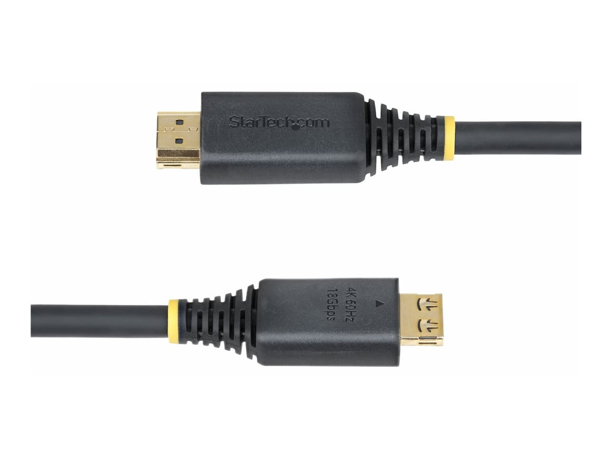 StarTech.com High Speed - HDMI-Kabel - HDMI männlich zu HDMI männlich - 5 m - abgeschirmt - Schwarz - halogenfrei, passiv, 4K60Hz-Unterstützung, 1440p (UWQHD)
