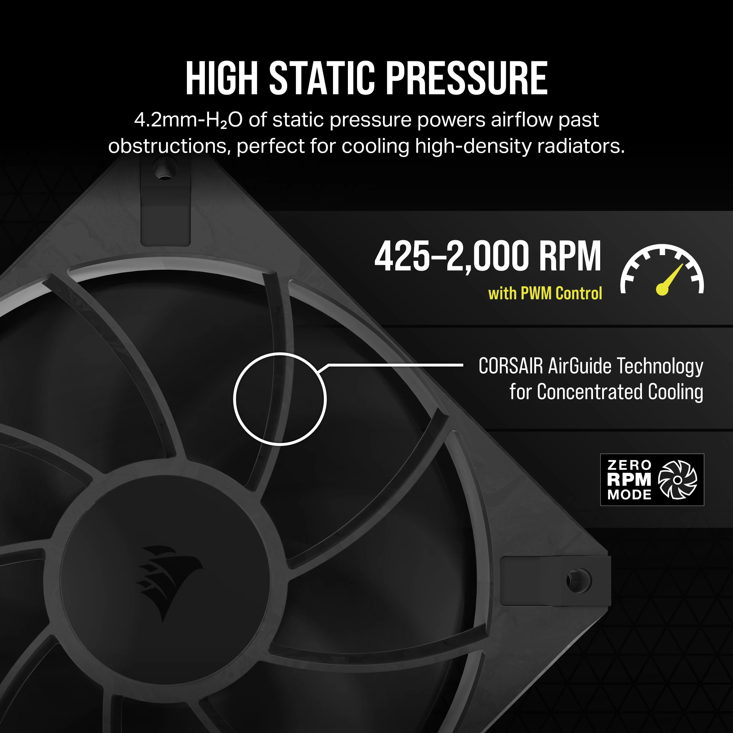 Corsair RS120 MAX - Gehäuselüfter - 120 mm