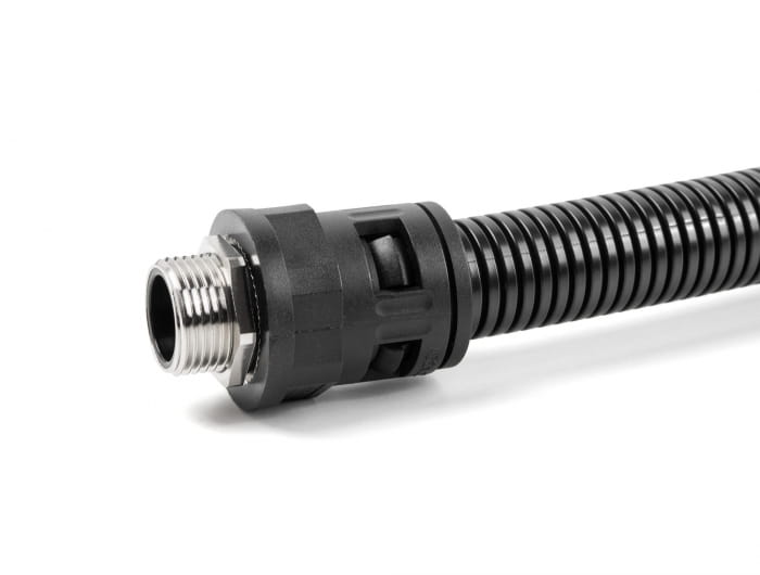 Delock Schlauchverschraubung - mit Messing-Außengewinde M16 - Schwarz (Packung mit 2)