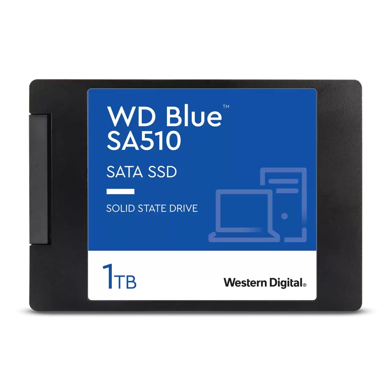 WD Blue SA510 WDS100T3B0A-00AXR0 - SSD - 1 TB - intern - 2.5" (6.4 cm)